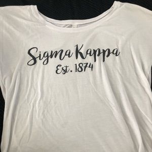 Sigma Kappa loose neck shirt